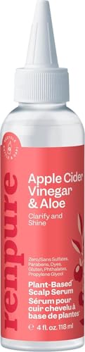 RENPURE Plant Based* Apple Cider Vinegar Scalp Serum for Dull Hair, 4oz