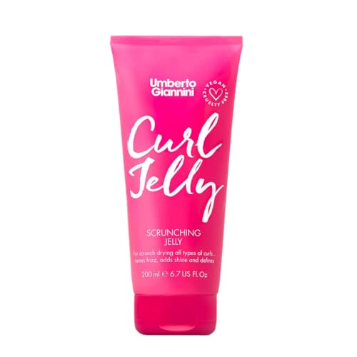 Umberto Giannini Curl Jelly Scrunching Jelly 6.7 fl Oz - Frizz Solution Defining Hair Gel for 2a-4c Curly, Wavy, Coily Hair - Vegan & Cruelty-Free