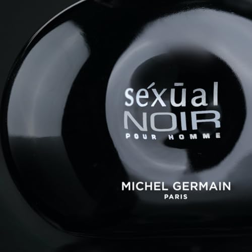 Michel Germain Sexual Noir Pour Homme Eau de Parfum Cologne for Men, Notes of Italian Bergamot, Intoxicating Lavender, Masculine Sweet Tobacco, 4.2 Fl Oz
