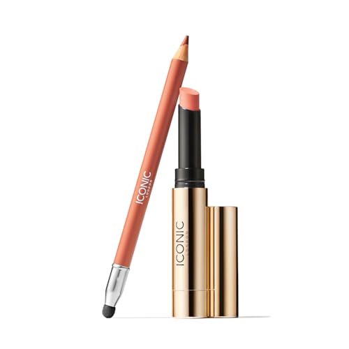 ICONIC LONDON Sealed with a Kiss Gift Set | Includes Melting Touch Lip Balm (Undone) and Fuller Pout Sculpting