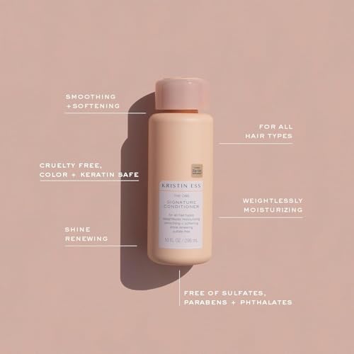 Kristin Ess Hair The One Signature Conditioner for Dry Damaged Hair - Moisturizes, Smooths, Detangles + Softens Hair - Sulfate Free, Color + Keratin Safe, 10 fl. oz.