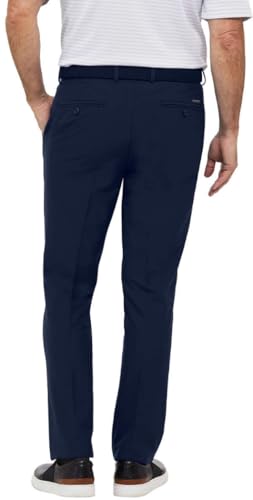 Greg Norman ML75 Performance Men's Pant, 5 Pocket Performance ML75 Luxury Microfiber Pant - Dark Blue 32W X 32L