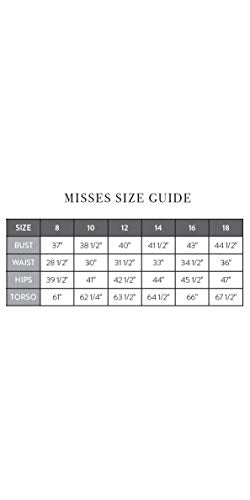 Miraclesuit Women's Swimwear Pin Point Oceanus Tummy Control V-Neckline One Piece Swimsuit, Black/White, 12