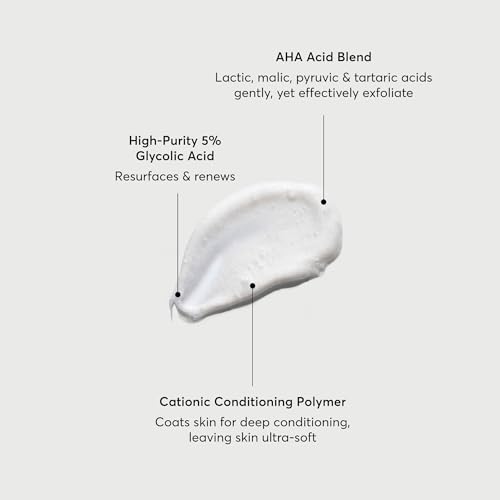 Naturium The Smoother Glycolic Acid Exfoliating Body Wash, Soft & Smoothing Cleanser, 16.9 oz