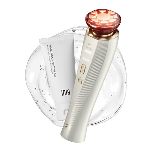 INIA 3-in-1 Red Light Therapy Beauty Device for Face & Neck Skincare