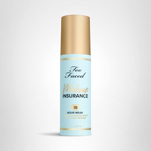 Too Faced Makeup Insurance Setting Spray | Hydrating, Long Lasting, Vegan + Cruelty Free, 4 Fl Oz