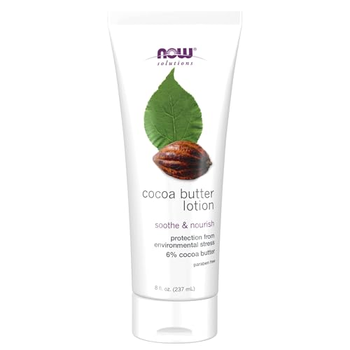 NOW Solutions, Cocoa Butter Lotion, Dry and Flaky Skin, 8 fl. oz