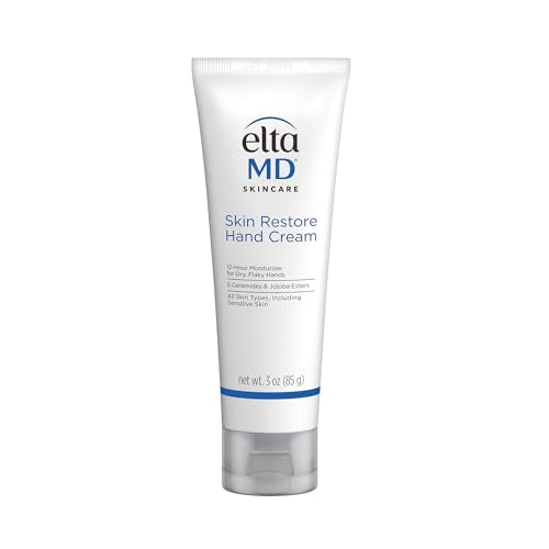 EltaMD Skin Restore Hand Cream, Ceramide Moisturizer for Dry Skin, 2.5 oz