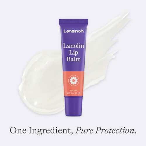 Lansinoh Lanolin Lip Balm, 2 Pack of 0.25 Ounces Each
