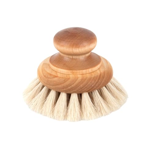 Iris Hantverk Horsehair Bath Brush with Oil-Treated Maple Knob, Handmade