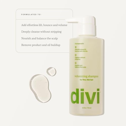 divi Volumizing Shampoo for Fine, Thin Hair with Postbiotics | 12 fl oz