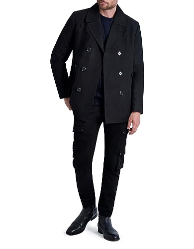Karl Lagerfeld Paris Men's Expose Pocket Bomber Jacket, Black, Medium