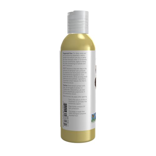 NOW Foods Solutions, Jojoba Oil, 100% Pure Moisturizing, Multi-Purpose Oil for Face, Hair and Body, 4-Ounce