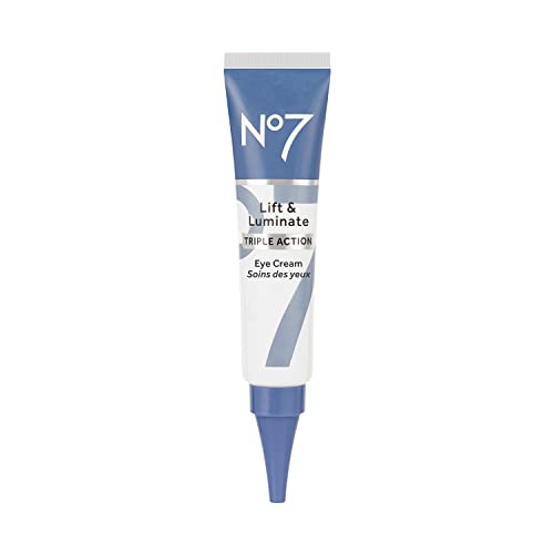 No7 Lift & Luminate Triple Action Under Eye Cream, 0.5 Oz