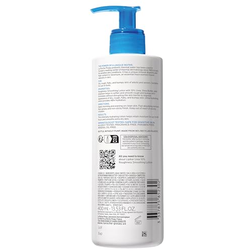 La Roche-Posay Lipikar Urea 10% Body Lotion for Dry Skin, 13.52oz