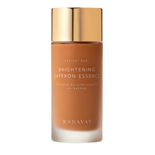 RANAVAT Radiant Rani Brightening Saffron Facial Essence - Hydrating Milk Toner Formulated with Niacinamide & Squalane to Moisturize & Calm Skin - Helps Improve the Appearance of Dark Spots (100ml)