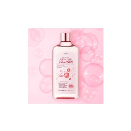 Esfolio Moisture Collagen Essence Toner 13.52 Fl Oz, Hydrating Facial Toner with Hydrolyzed Collagen, Hyaluronic Acid and Niacinamide, Daily Korean Skincare for Smooth, Refreshed Looking Skin