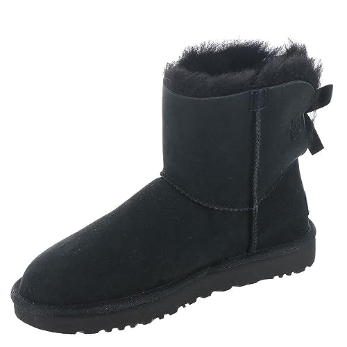 UGG Women's Mini Bailey Bow Ii Boot, Black, 07