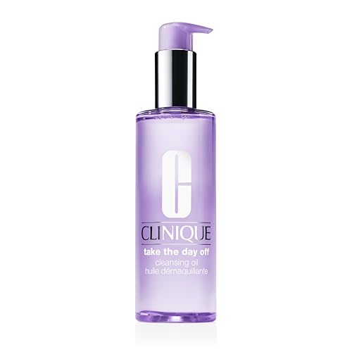 Clinique Take The Day Off Cleansing Oil Makeup Remover | Dissolves Makeup + Sunscreen | For All Skin Types, 6.7 Fl Oz