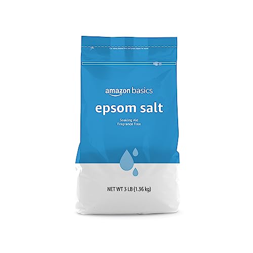 Amazon Essentials Epsom Salt Soak, Magnesium Sulfate USP, 3 Pound, 1-Pack (Previously Amazon Basics)