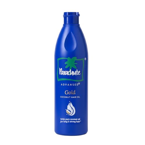 Parachute Advansed Gold Coconut Hair Oil with Vitamin E| Pure Coconut Oil| For Long, Strong & Nourished Hair| Indian Hair Oil | 13.5 Fl.oz.