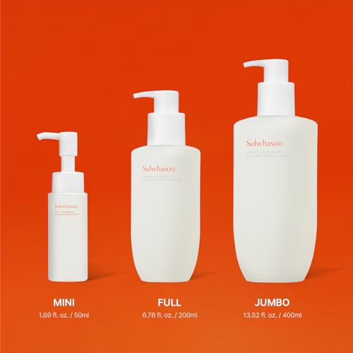 Sulwhasoo Gentle Cleansing Oil | Korean Oil Cleanser & Makeup Remover | Dissolves Waterproof Makeup & SPF | Hydrating Double Cleanse Face Wash for Dry & Sensitive Skin, 1.69 fl. oz.