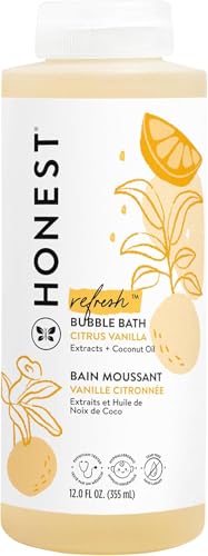 The Honest Company Bubble Bath, Tear-Free, Citrus Vanilla Refresh, 12 fl oz