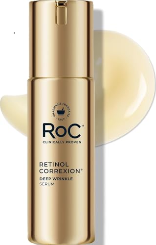 RoC Retinol Correxion Deep Wrinkle Retinol Face Serum, Ascorbic Acid, 1 0z