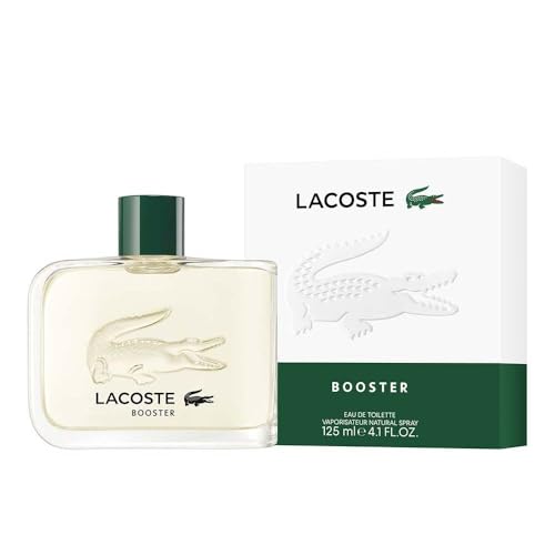 Lacoste - Booster Eau de Toilette - Men's Fragrance - Fougere Aromatic - With notes of Mint, Lavender & Cedarwood - 4.1 Fl Oz