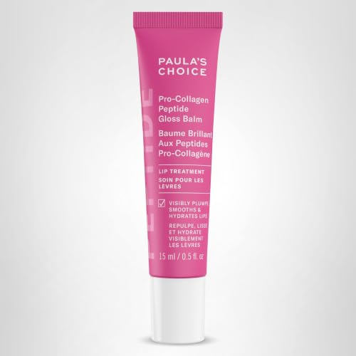 Paula's Choice Pro-Collagen Peptide Gloss Lip Balm, Sheer Pink, 0.5 Fl Oz