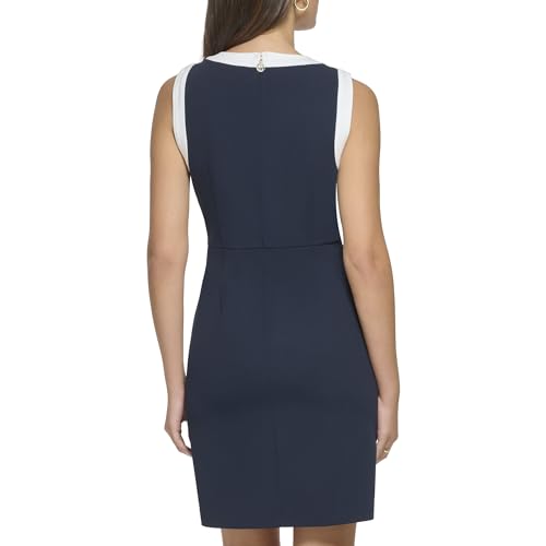 Tommy Hilfiger Women's Dresses Dress,Sky Captain/Ivory,14