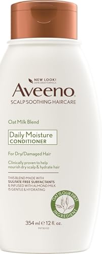 Aveeno Oat Milk Blend Moisturizing Conditioner, Ultra-Hydrating, for Dry, Damaged Hair, 12 fl oz