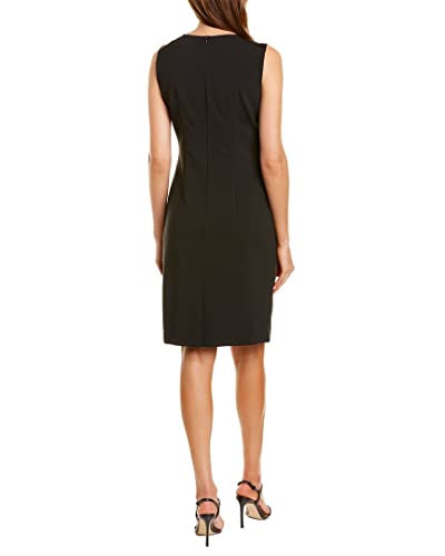 Hugo Boss Women's Dristie Black Wool Sleeveless Pencil Dress US 6 IT 42