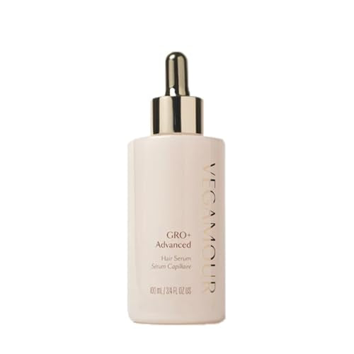 VEGAMOUR GRO+ Advanced Hair Serum, 3-Month Supply - MD-Formulated, Reduces Shedding & Breakage, Fuller-Looking Hair, Balanced Scalp, Non-Oily, Vegan & Cruelty-Free