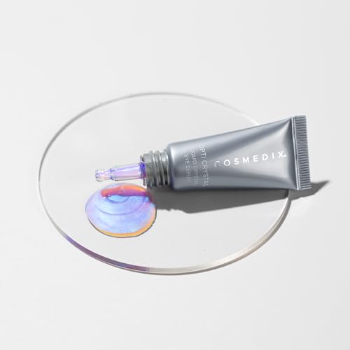 COSMEDIX Under Eye Serum for Dark Circles & Puffiness, Opti Crystal - Lifting & Firming Liquid Serum for Fine Lines & Wrinkles - Brightening, Moisturizing, & Hydrating Anti Aging Eye Puffy Bags Serum