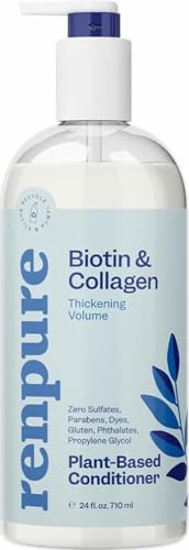 RENPURE Biotin & Collagen Thickening Conditioner For Fine, Thin Hair 24oz