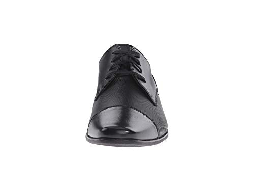 Calvin Klein Men's Bram Oxford, Black Diamond Leather, 9