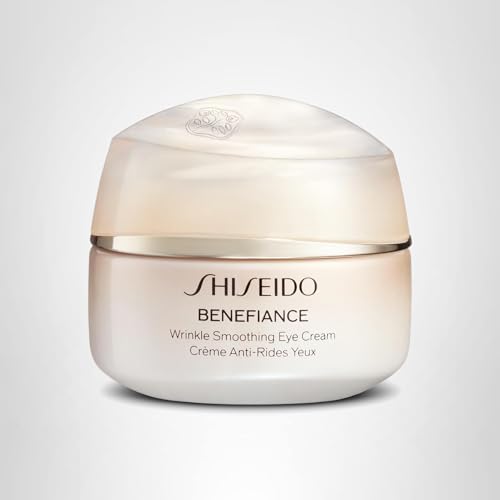 Shiseido Benefiance Wrinkle Smoothing Eye Cream - 15 mL - Visibly Improves Five Types of Eye Wrinkles, Dark Circles & Puffiness - 48-HR Hydration - All Skin Types - Non-Comedogenic