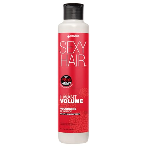SexyHair I WANT VOLUME Shampoo, 10.1oz | 10% More Volume | Lightweight Formula | All Hair Types