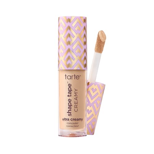 tarte shape tape creamy concealer – Full Coverage Makeup with Built-In Eye Cream, 24HR Hydrating Natural Moisturizing Matte Finish for Redness & Fine Lines, Vegan & Cruelty-Free, travel size, 16N