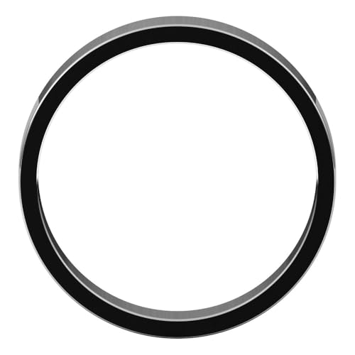 Sonia Jewels Solid 14k White Gold 4mm Flat Wedding Band Ring Mens Heavy Thick Classic Plain Traditional - Size 10