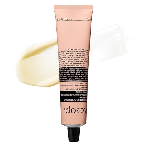 Aesop Resurrection Aromatique Travel Size Hand Balm | Lotion with Sweet Almond and Macadamia Nut to Nourish Dry Hands | 2.4 oz / 75mL