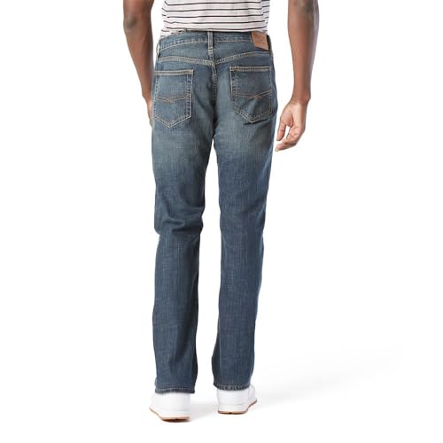 Levi Strauss Signature Gold Men's Relaxed Fit Flex Jeans (Available in Big & Tall), Headlands, 36W x 32L
