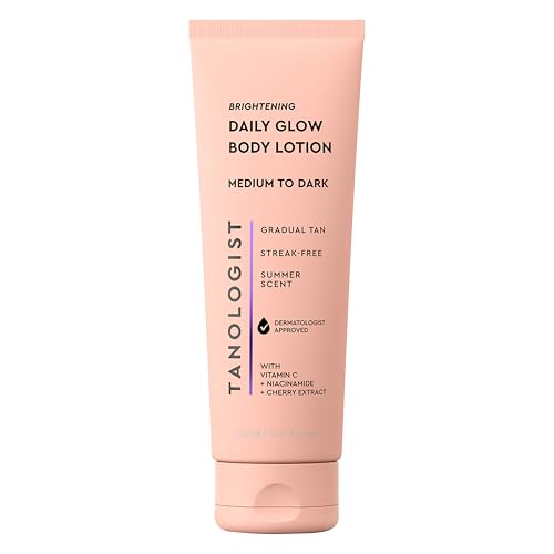 Tanologist Brightening Daily Glow Body Lotion, Gradual Tanning Lotion