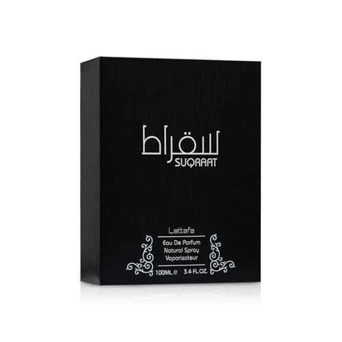 Lattafa Perfumes Suqraat for Men Eau de Parfum Spray, 3.4 Ounce