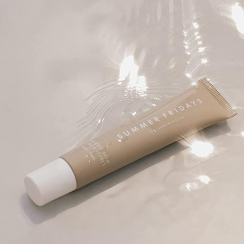 Summer Fridays Lip Butter Balm - Conditioning Lip Mask and Lip Balm for Instant Moisture, Shine and Hydration - Sheer-Tinted, Soothing Lip Care - Vanilla (.5 Oz)