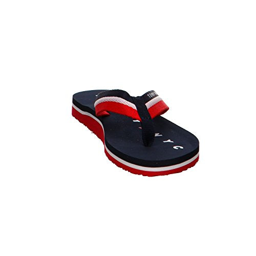 Tommy Hilfiger Women's Flip Flop, Blue, 8