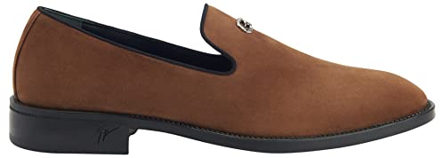 Giuseppe Zanotti, Imrham Suede Loafers, 7, Brown