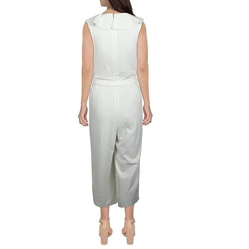 Tommy Hilfiger womens JUMPSUIT SCUBA CREPE,IVORY,10