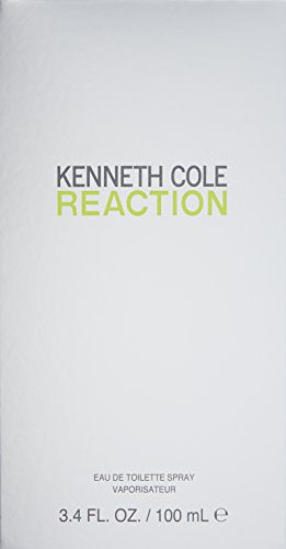 Kenneth Cole Reaction Eau de Toilette Spray Cologne for Men, Notes of Juicy Lime, Crisp Green Apple, Patchouli, Citrus Green Woody Fragrance, Fresh & Energetic Scent
